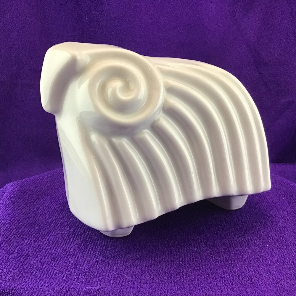 Naaman Israel Porcelain Ram Bighorn Sheep MCM Mid Century
